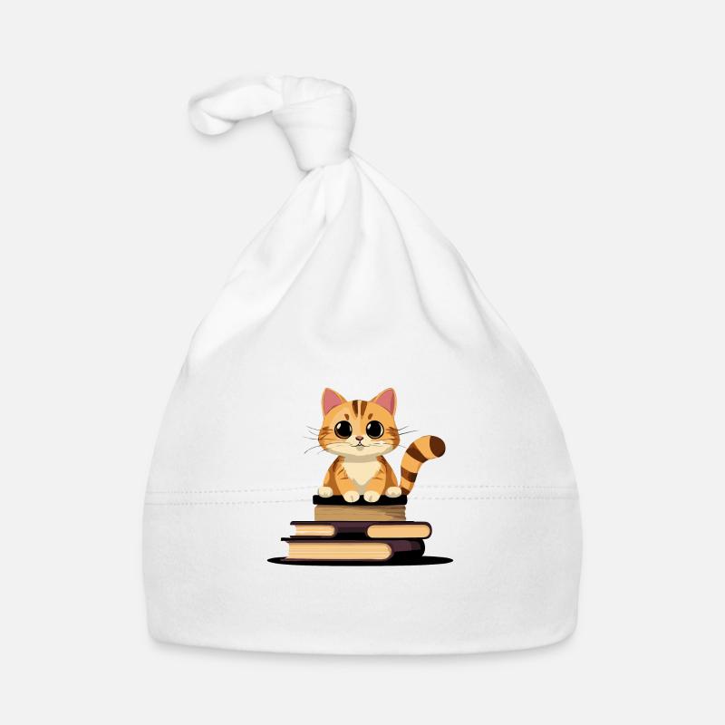 Bücherkatze Baby Bio-Mütze