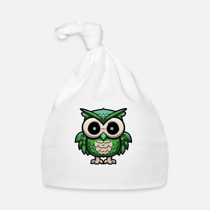 eule owl nachteule Baby Bio-Mütze