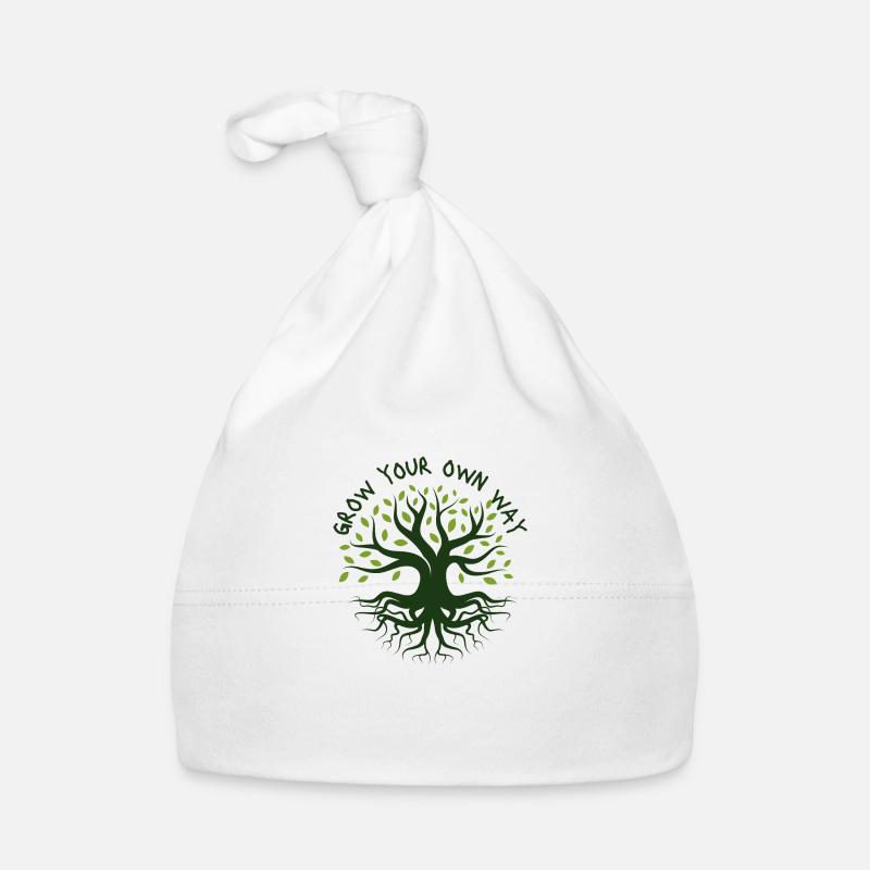 Cultivez à votre façon - Bonnet bio Bébé - blanc