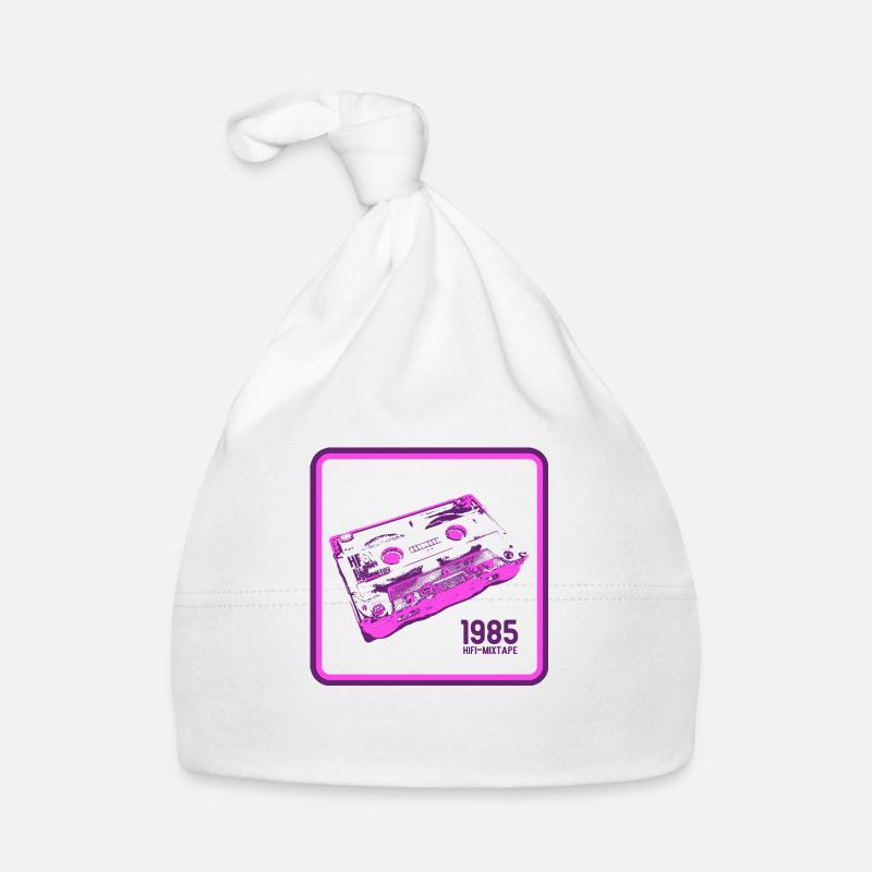 Retro Tape Love - Version Pink Organic Baby Cap