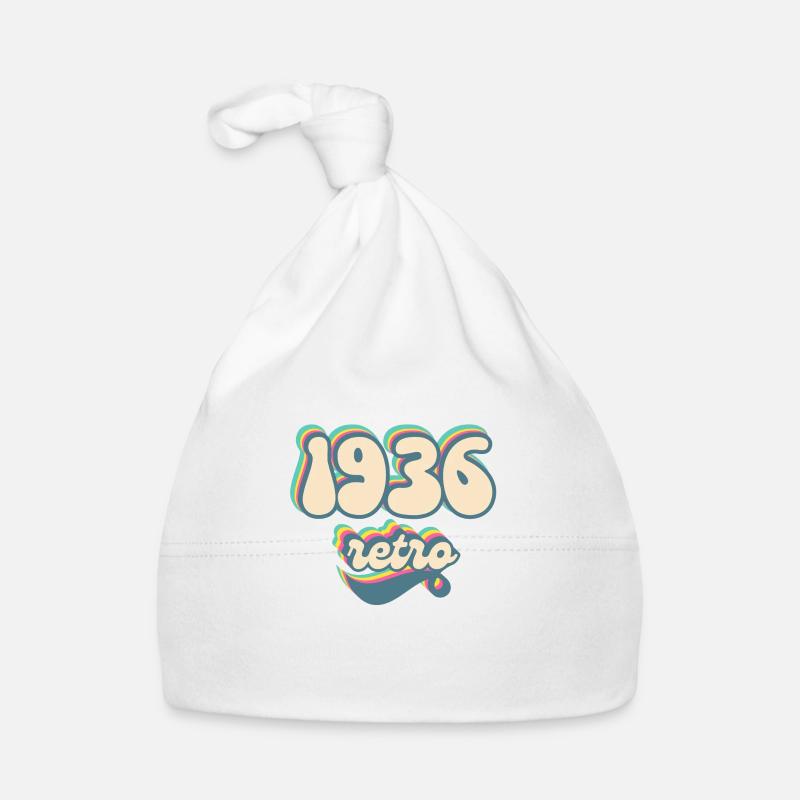 1936 retro idée cadeau Bonnet bio Bébé