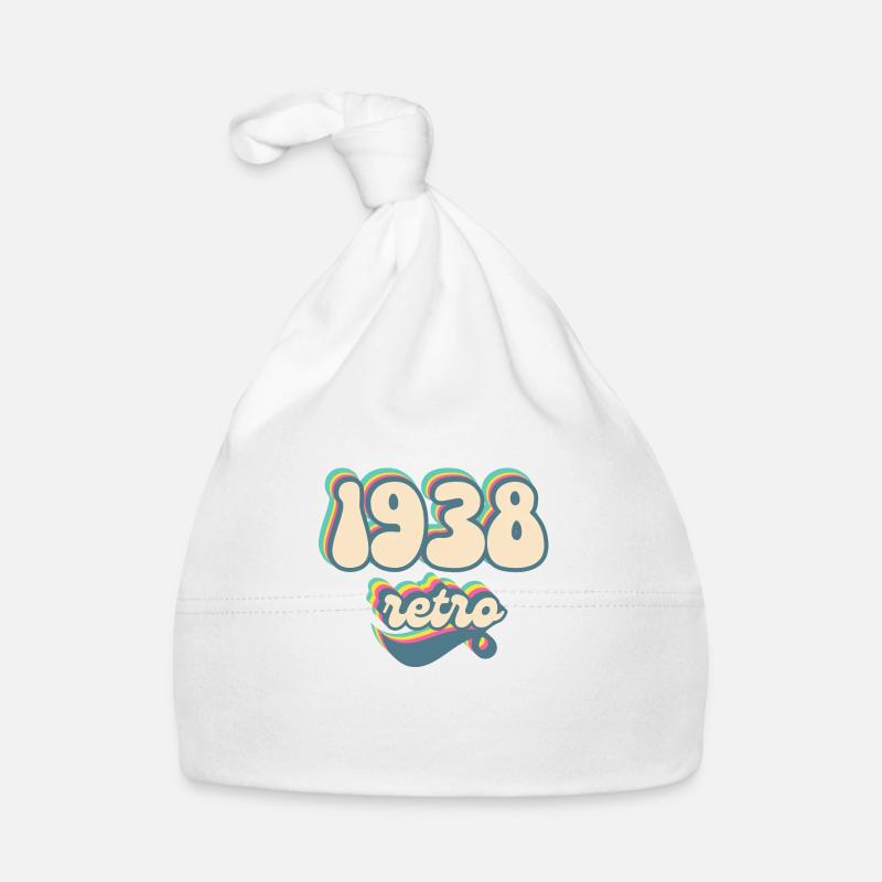 1938 retro idée cadeau Bonnet bio Bébé