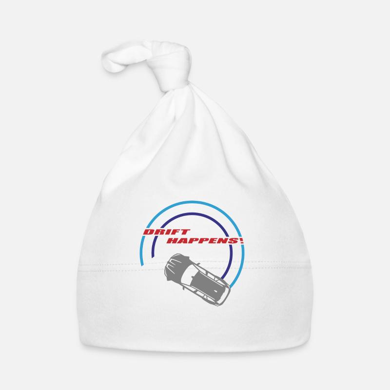 "drift happens!" Logo Baby Bio-Mütze