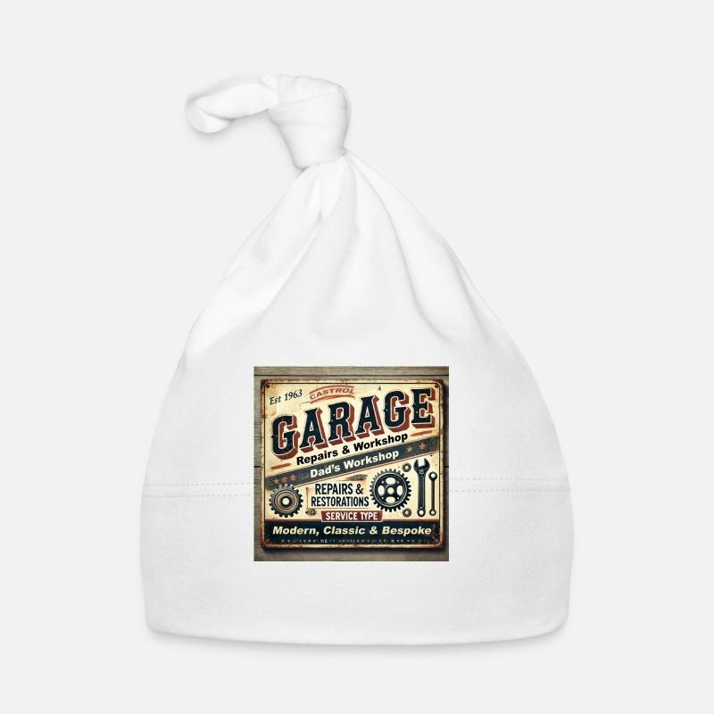 Dads Workshop - Organic Baby Cap - white