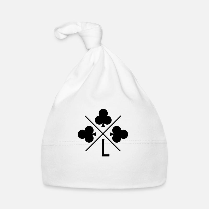 Lucky clover letter Organic Baby Cap