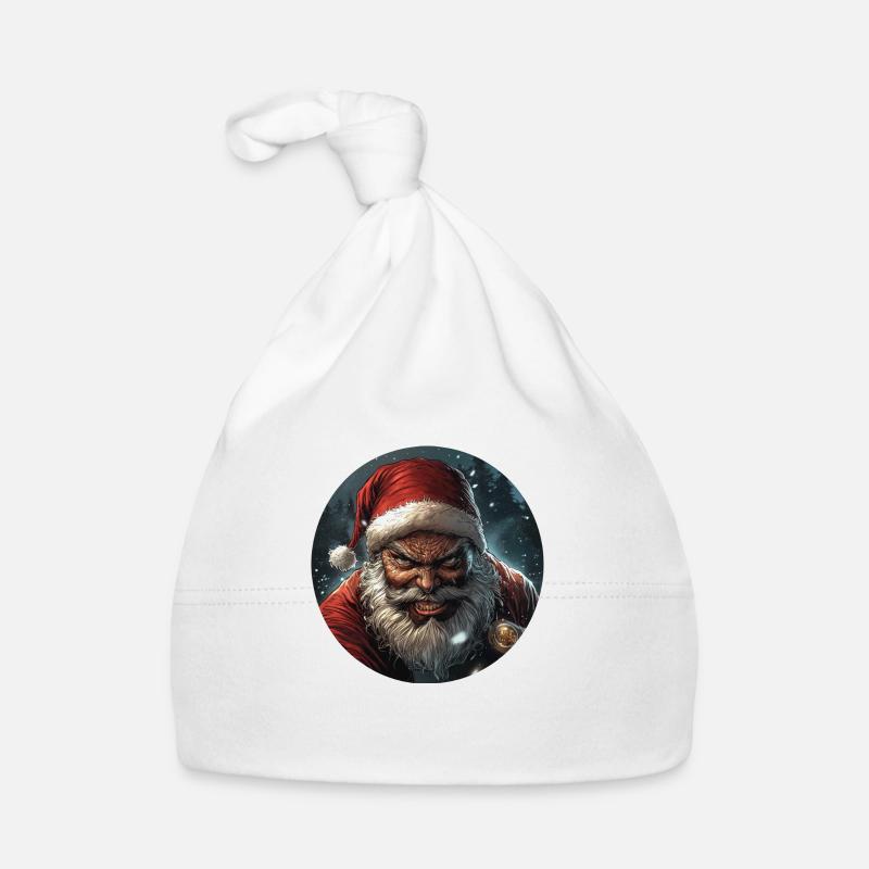 Bad Santa: Christmas with a bite! Organic Baby Cap