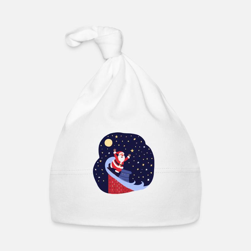 Santa is coming Organic Baby Cap