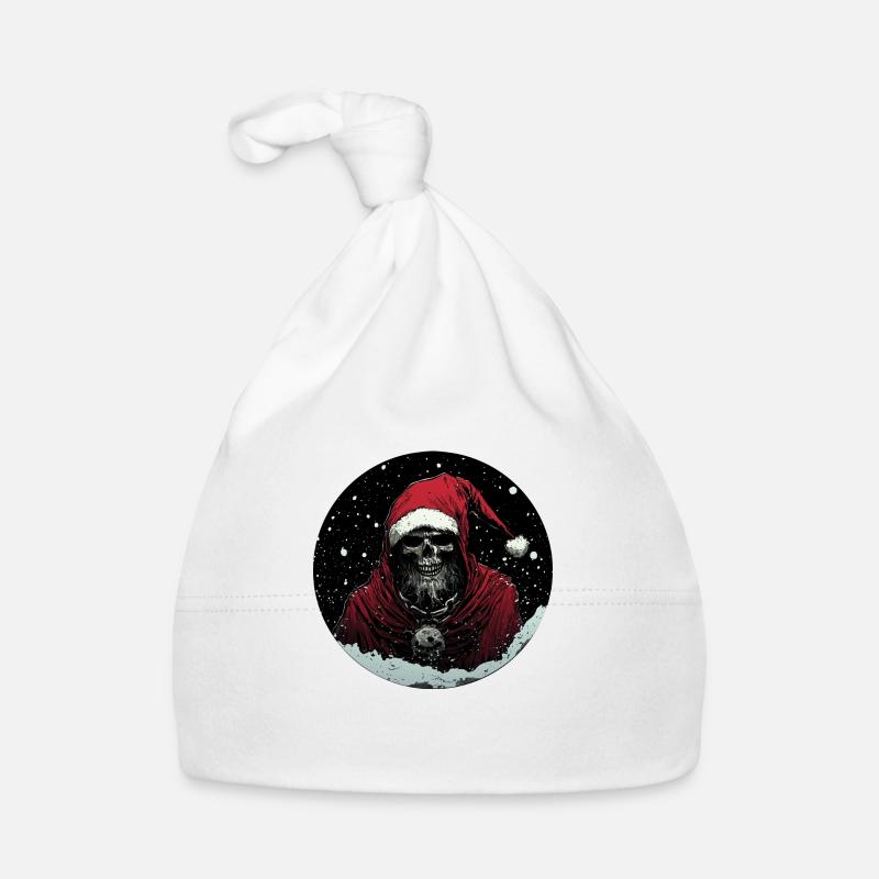 Père Noël effrayant : Horreur festive ! Bonnet bio Bébé