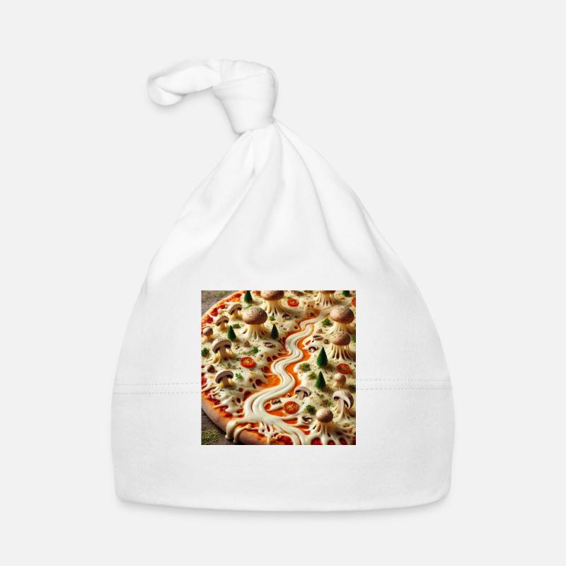 Pizza Organic Baby Cap