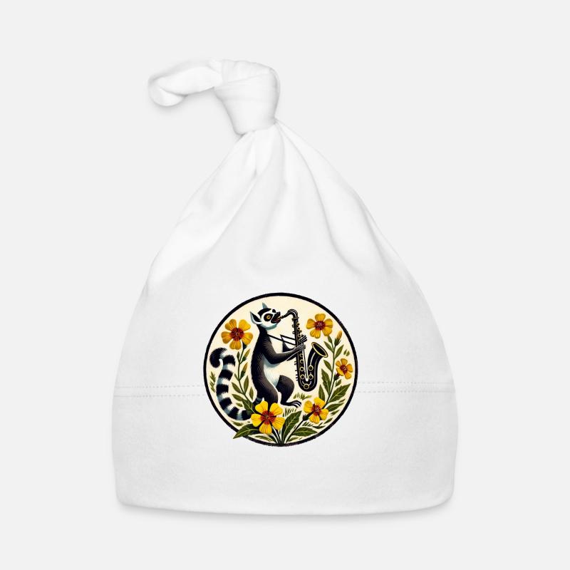 Saxophon Lemur Baby Bio-Mütze