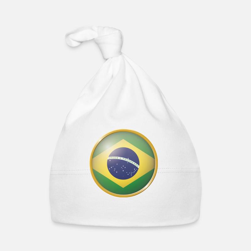 Brasilien Emblem Baby Bio-Mütze