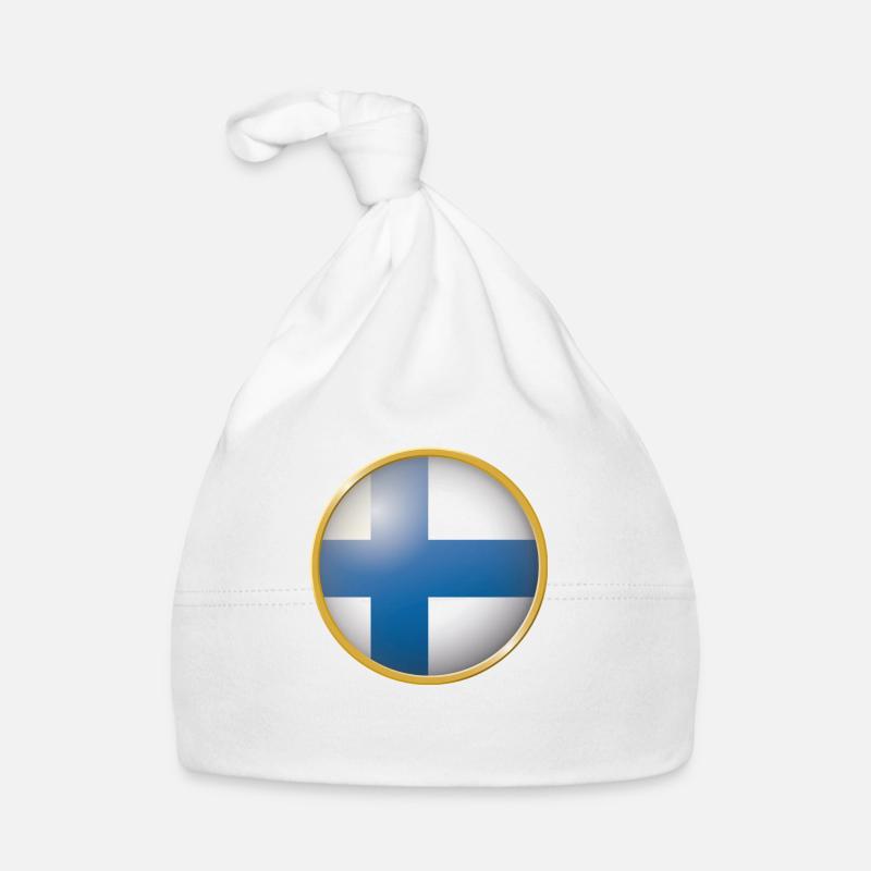 Finnland Emblem Baby Bio-Mütze