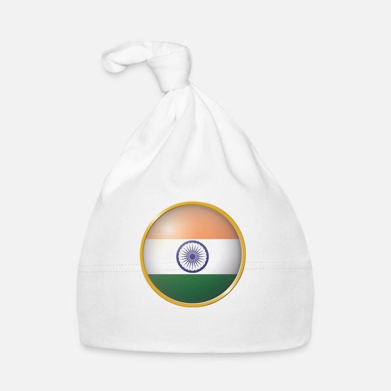 Indien Emblem Baby Bio-Mütze