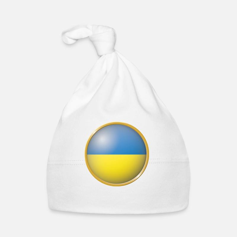 Ukraine Emblem Baby Bio-Mütze