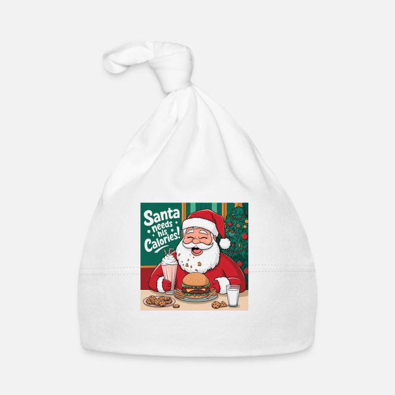 Santa’s Cheat Day - Funny Christmas Design Bonnet bio Bébé