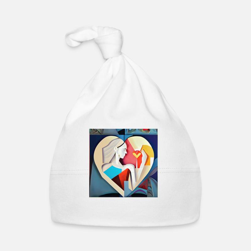 A small heart Organic Baby Cap