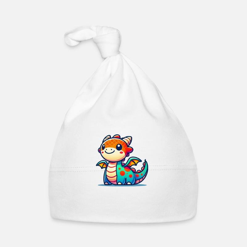 drache cartoon Baby Bio-Mütze