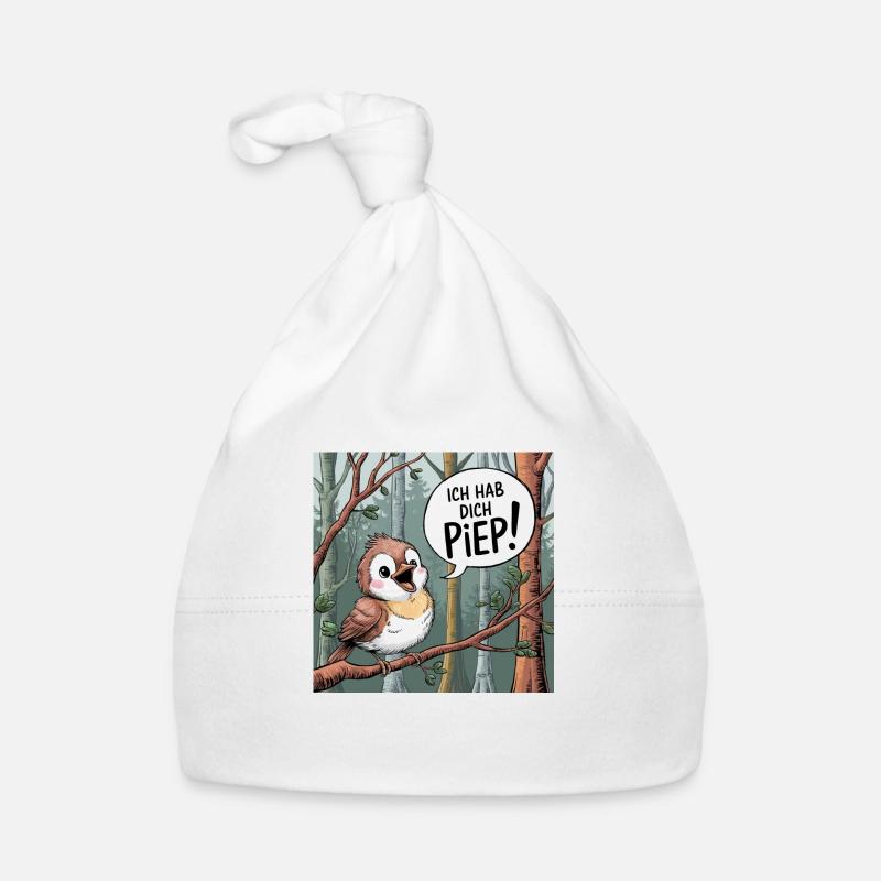 Vogel: Ich hab dich Piep Baby Bio-Mütze
