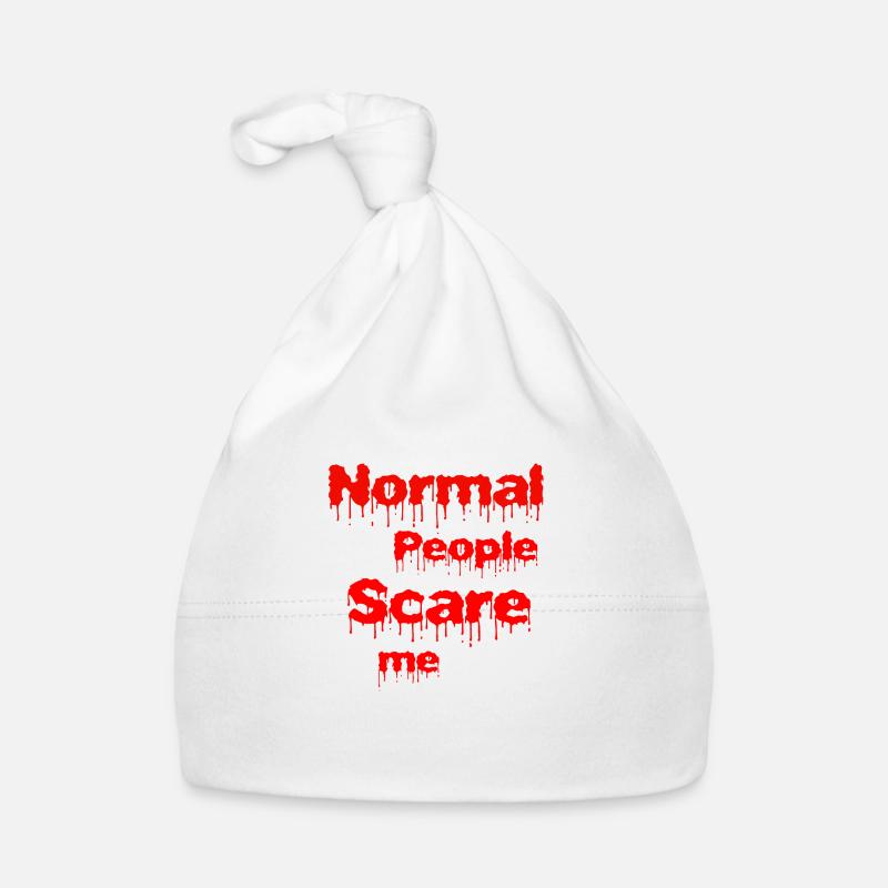 Normal people scare me Organic Baby Cap