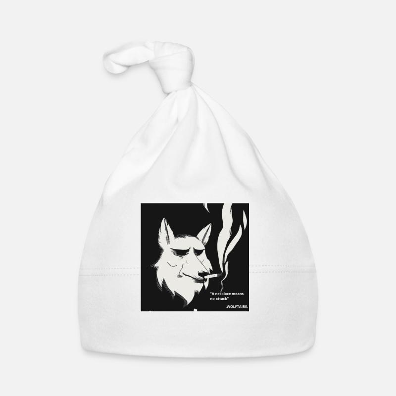 WOLFTAIRE - Bonnet bio Bébé - blanc