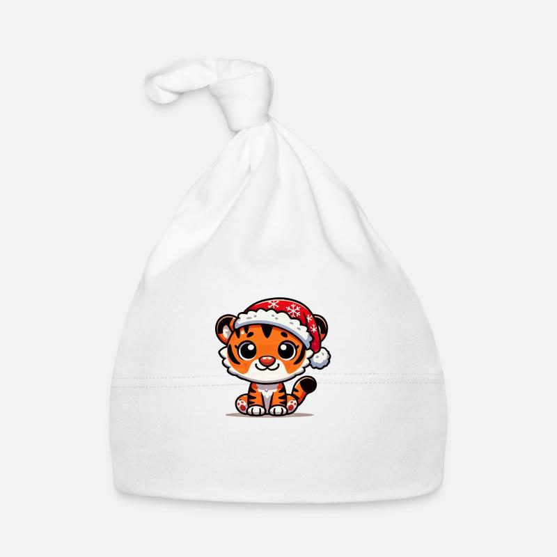 Noël du tigre Bonnet bio Bébé