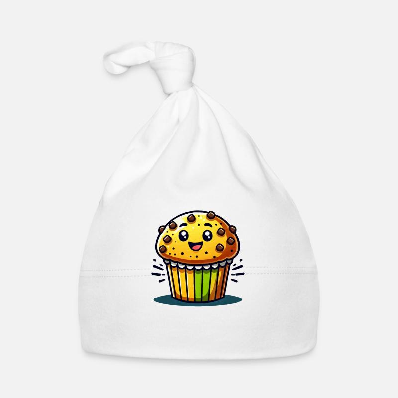 Muffin Comic - Baby Bio-Mütze - Weiß