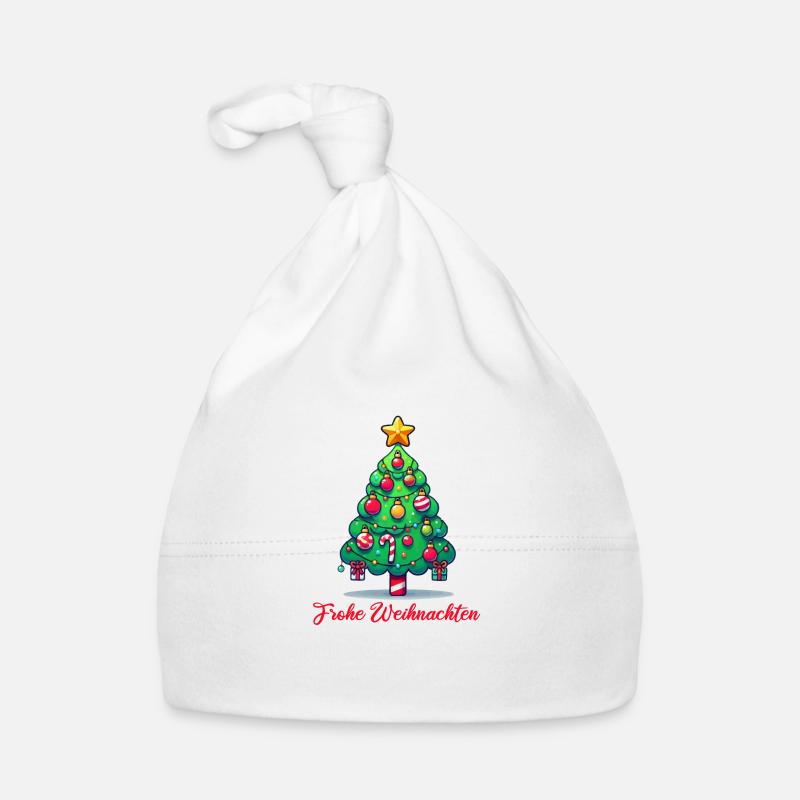 Christmas Tree Organic Baby Cap