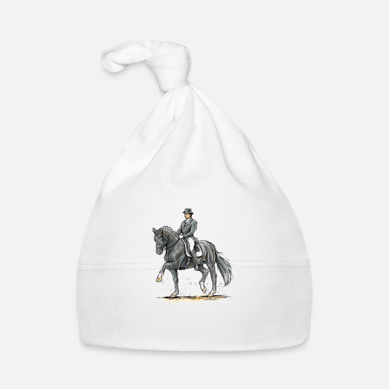 Totilas at a strong trot Organic Baby Cap