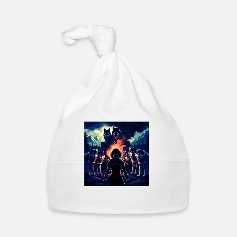 Primal Warrior - Organic Baby Cap - white