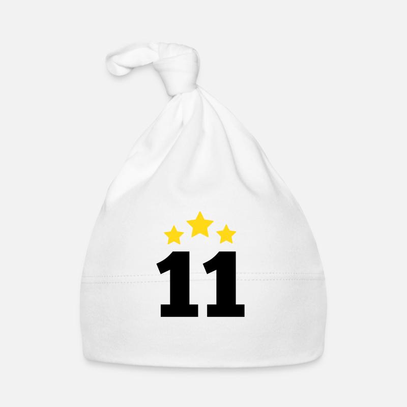 11 Year Star - 11th Anniversary Gift Organic Baby Cap