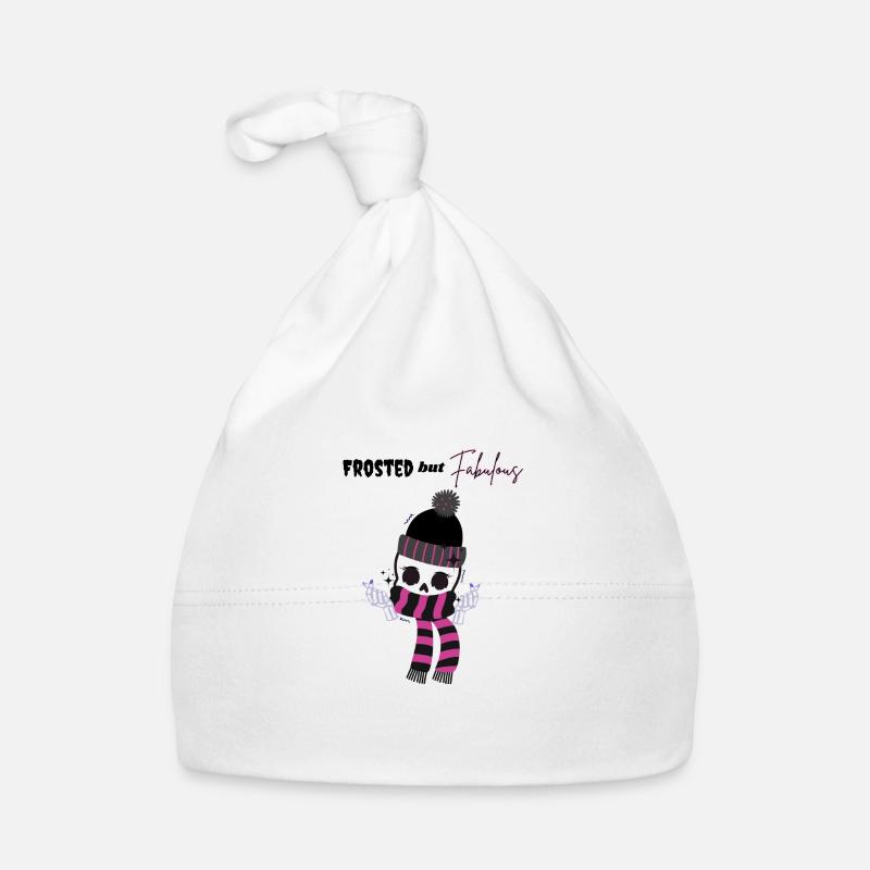 Frosted but Fabulous skeleton Organic Baby Cap