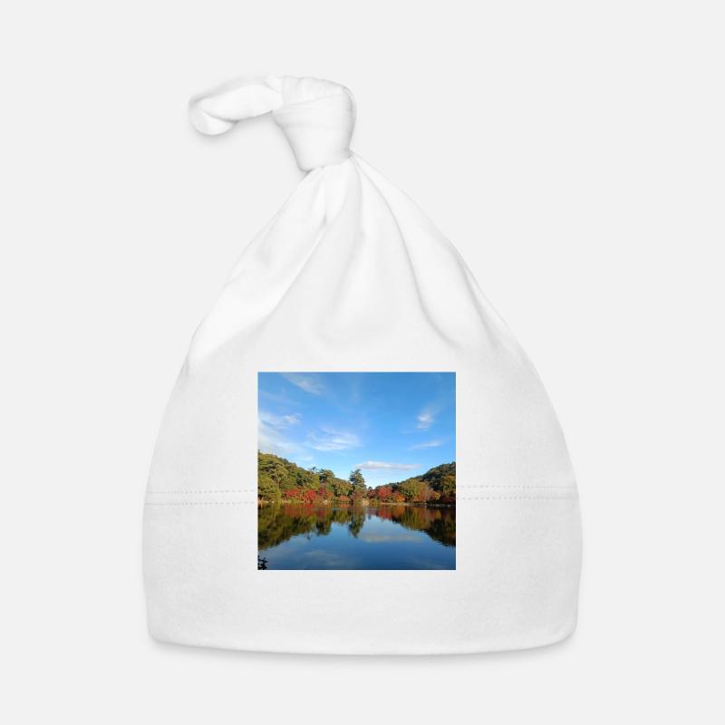 Blick auf den See Baby Bio-Mütze