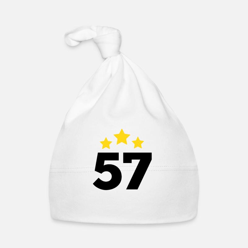 57 ans étoile - cadeau 57e anniversaire Bonnet bio Bébé