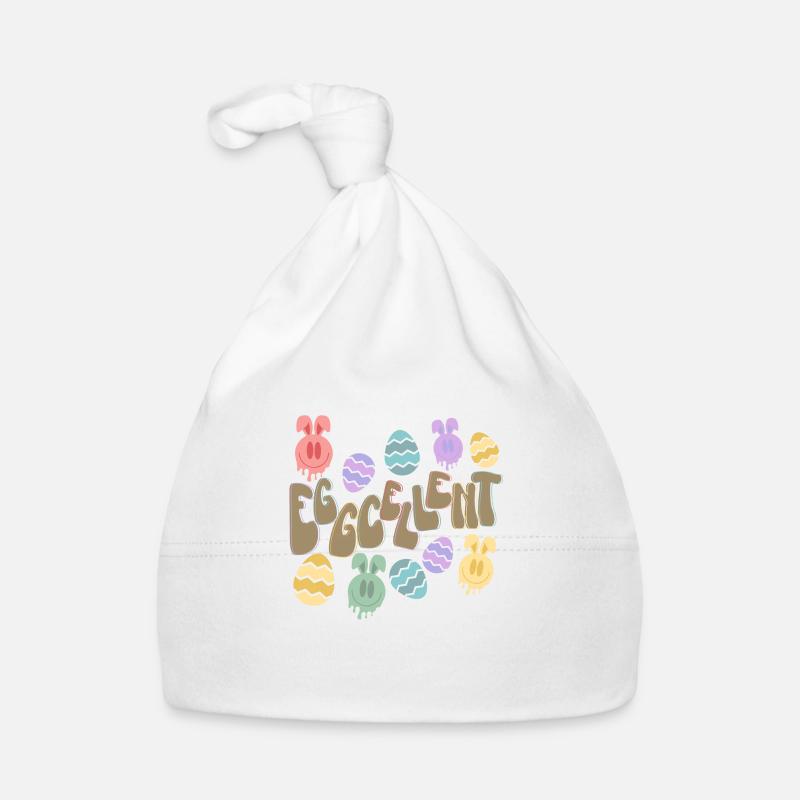 EGGCELLENT - Organic Baby Cap - white