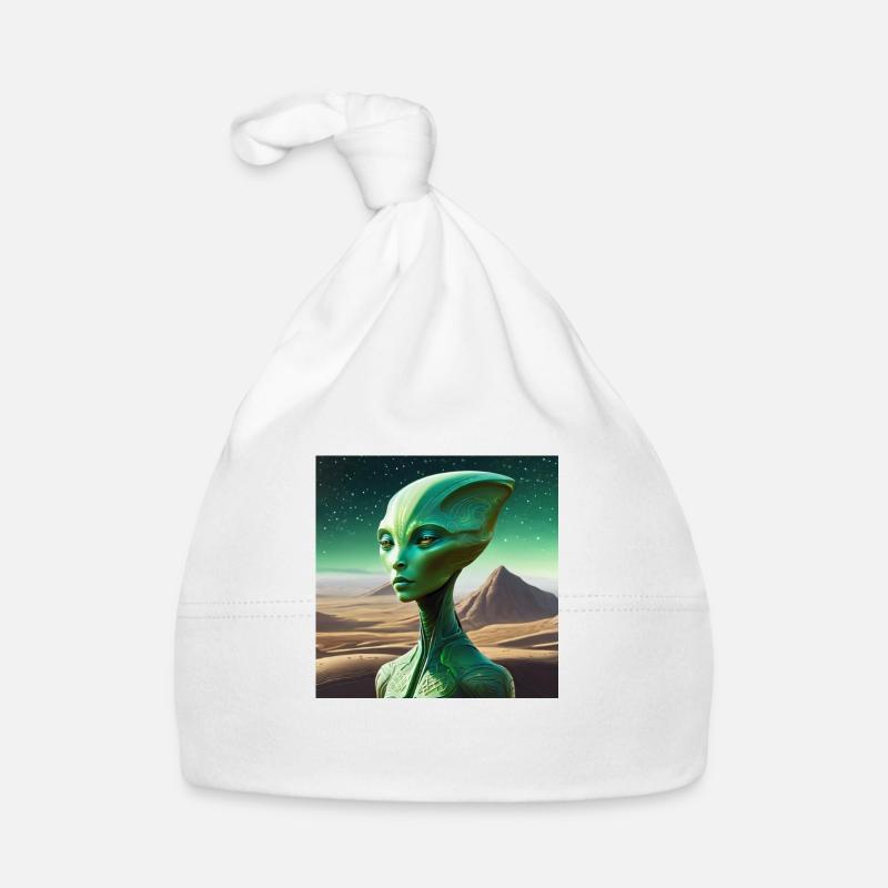 Alien vert Bonnet bio Bébé