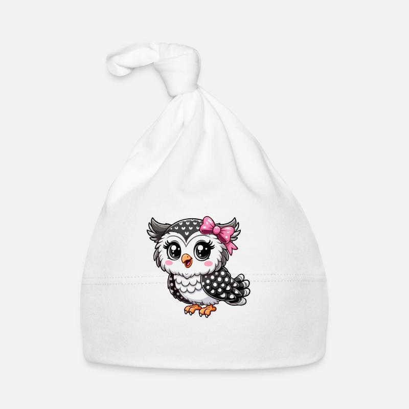 Eulenmädchen Baby Bio-Mütze