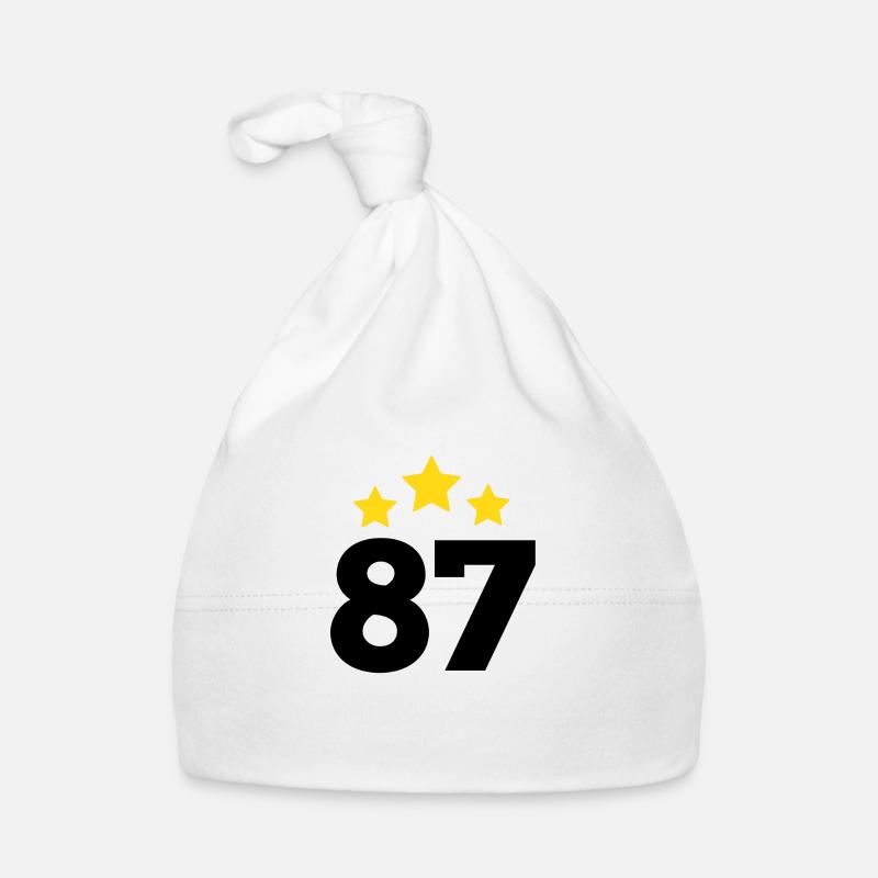 87 Years Star - 87th Anniversary Gift Organic Baby Cap