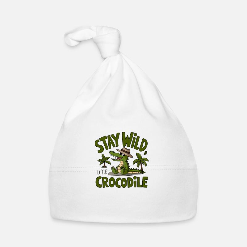 Wild crocodile vibe Organic Baby Cap