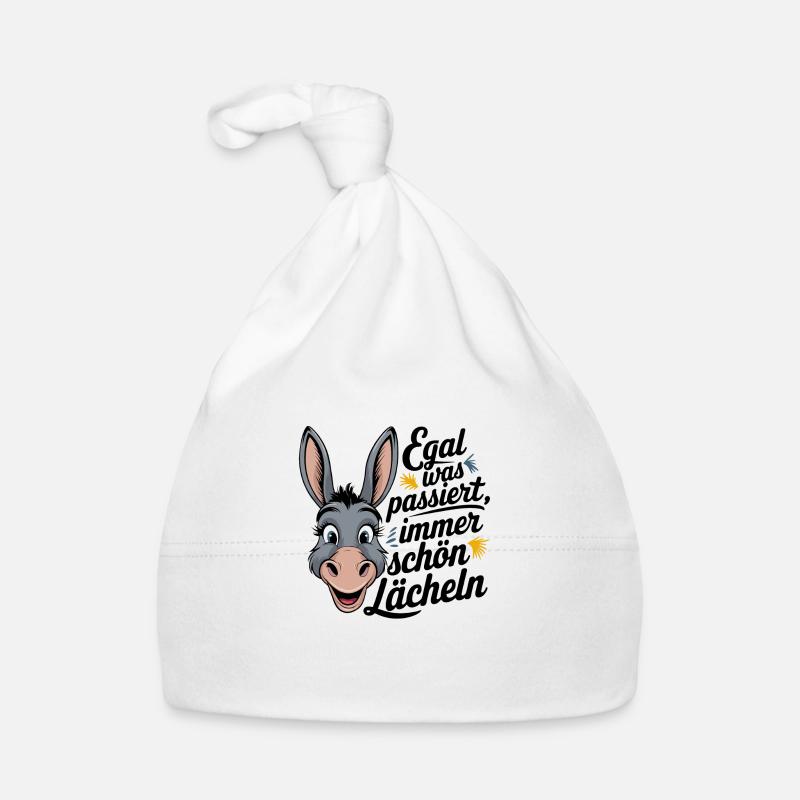 Happy Donkey Vibes Baby Bio-Mütze