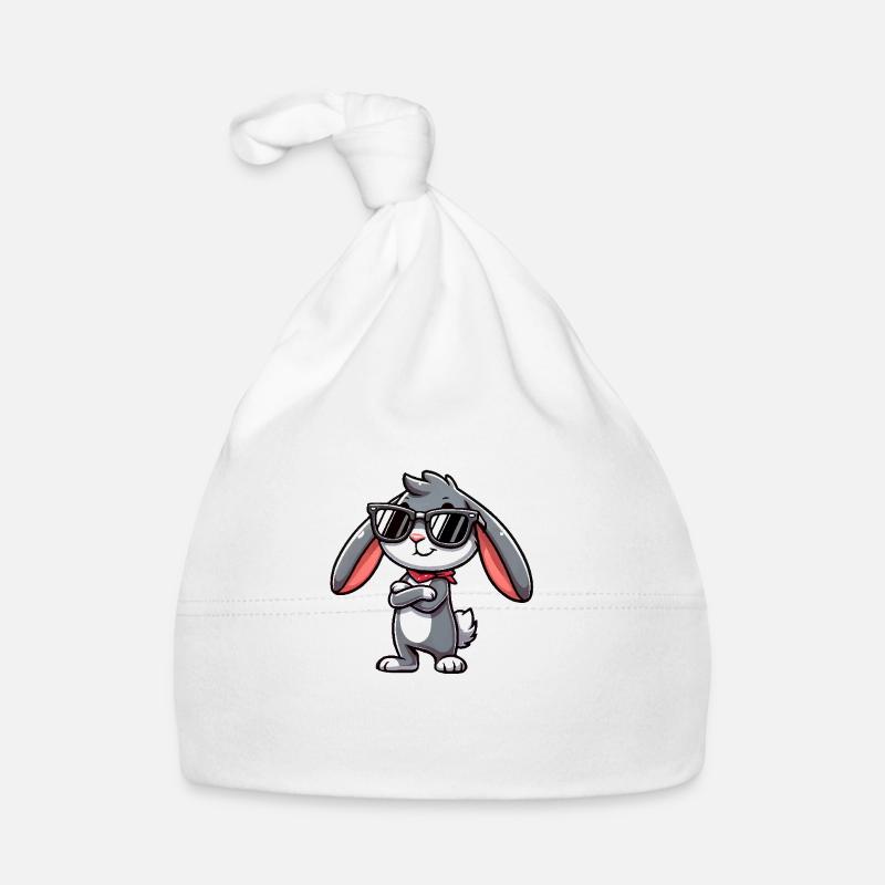 hase comic sonnenbrille Baby Bio-Mütze