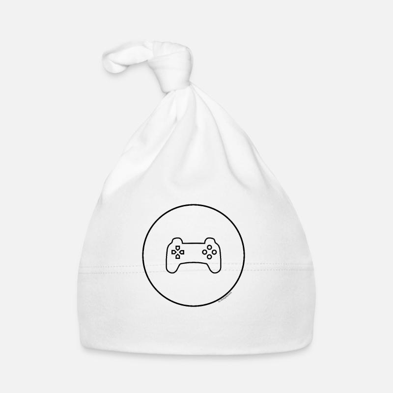 Gaming Controller - Baby Bio-Mütze - Weiß