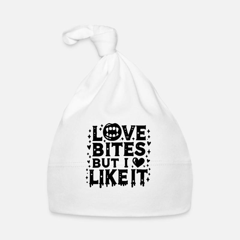 Love Bites but I Like It Organic Baby Cap