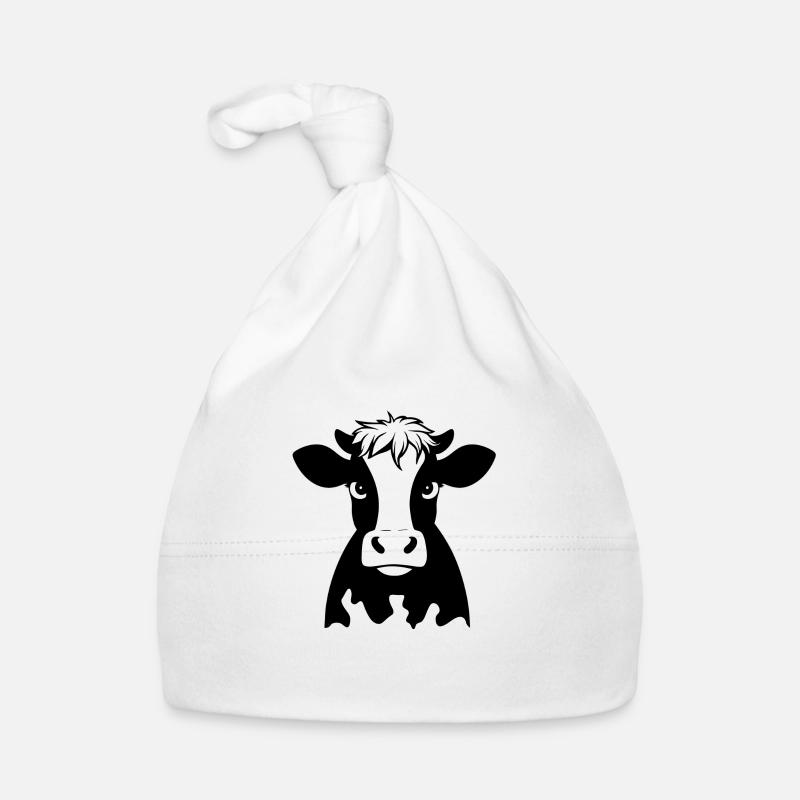 Vache impertinente Bonnet bio Bébé
