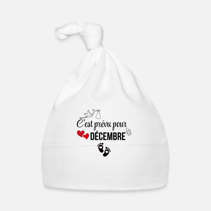 C’est prévu pour décembre - annonce de grossesse Bonnet bio Bébé
