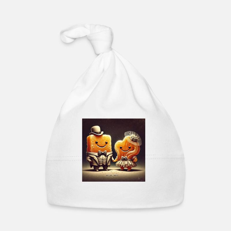 M. et Mme 1 - Bonnet bio Bébé - blanc