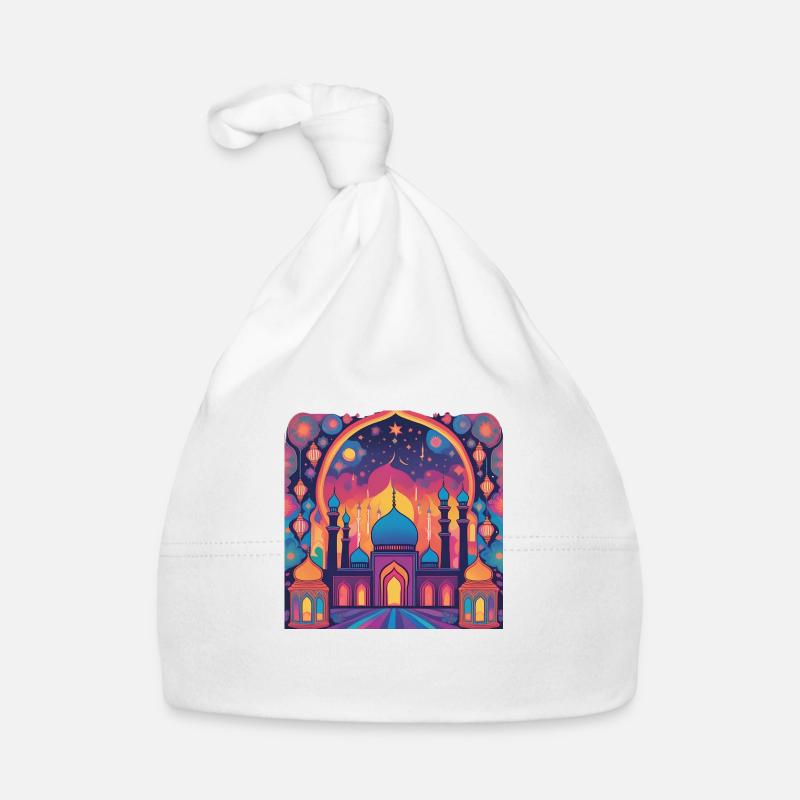 Ramadan Gift Eid Mubarak Islam Allah Muslim - Organic Baby Cap - white