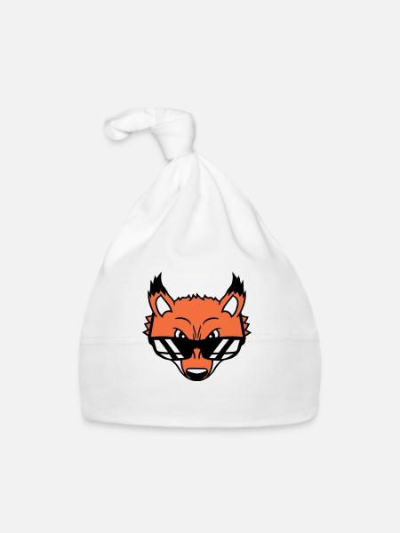 Renard Lunettes de soleil Cool Peeps High Evil Eye Fun - Bonnet bio Bébé - blanc - Devant