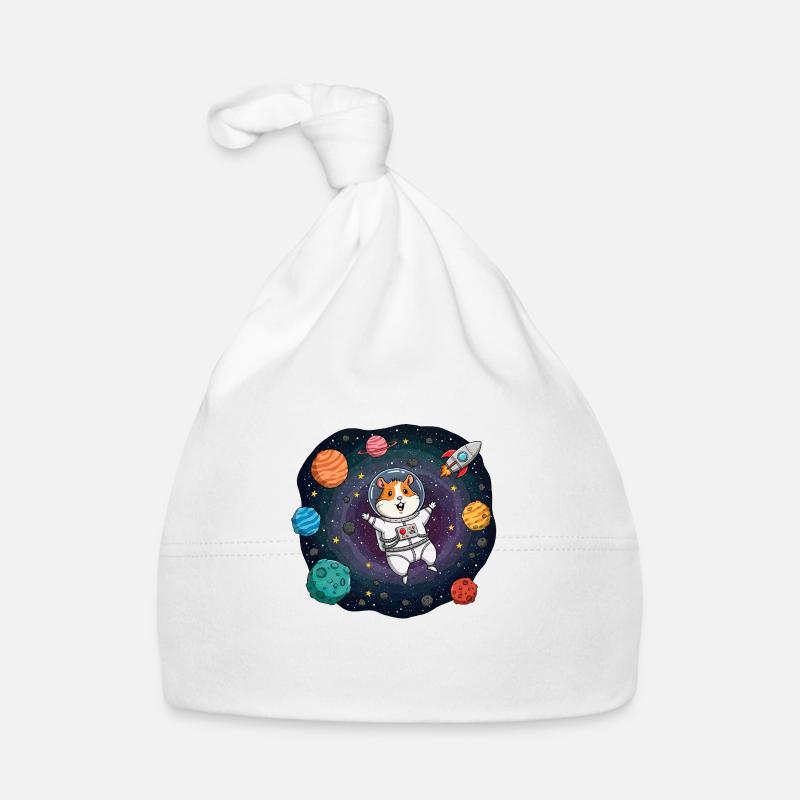 Space Hamster Astronaut Organic Baby Cap