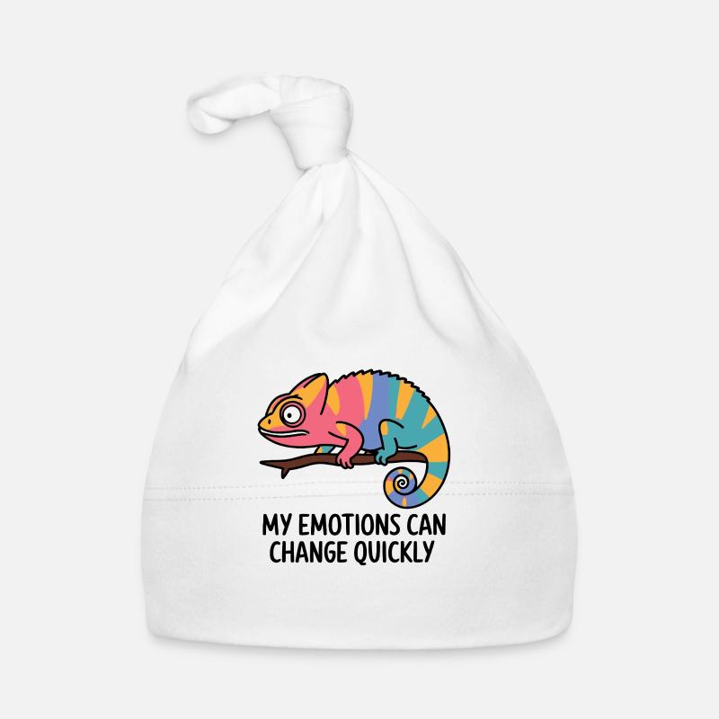 Bunte Chamäleon-Emotionen Baby Bio-Mütze
