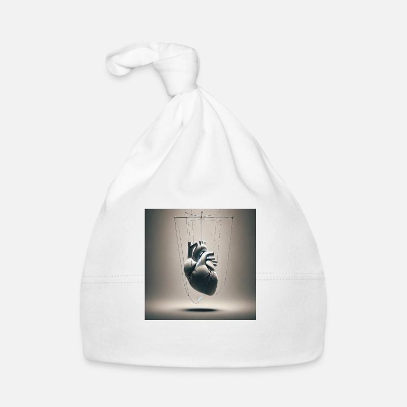 Les fils des émotions - Bonnet bio Bébé - blanc
